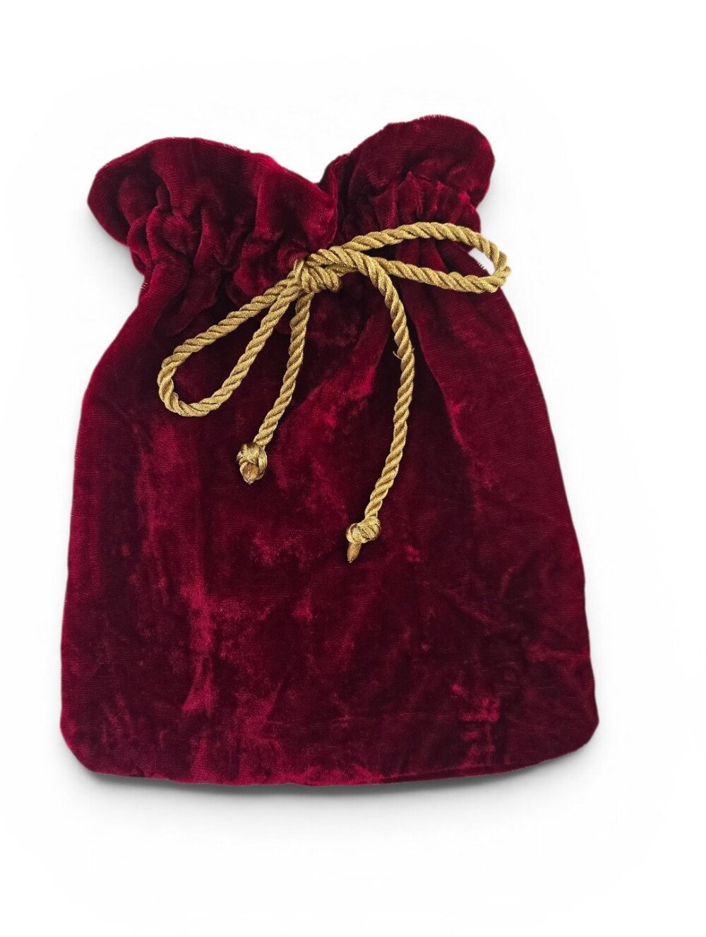 Velvet Holiday Drawstring Pouch Bag - Picture 2 of 3